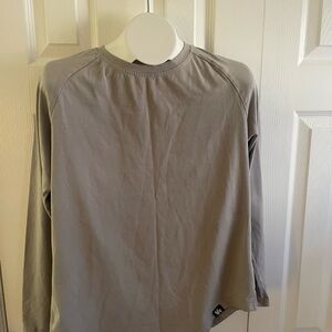 YoungLA Men's Long Sleeve Shirt - Light Gray ( Small)